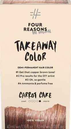 Four Reasons Hiusvärit|Kampaamotuotteet<Original Takeaway Color 6.4 Carrot Cake kestosävyte