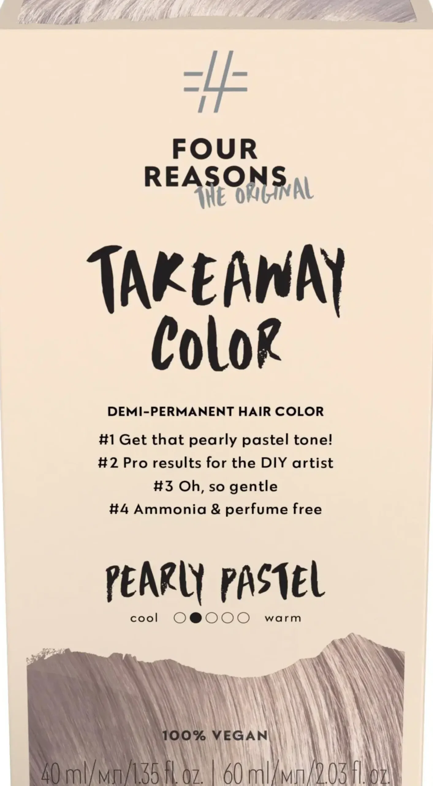Four Reasons Hiusvärit|Kampaamotuotteet<Original Takeaway Color 9.12 Pearly Pastel kestosävyte