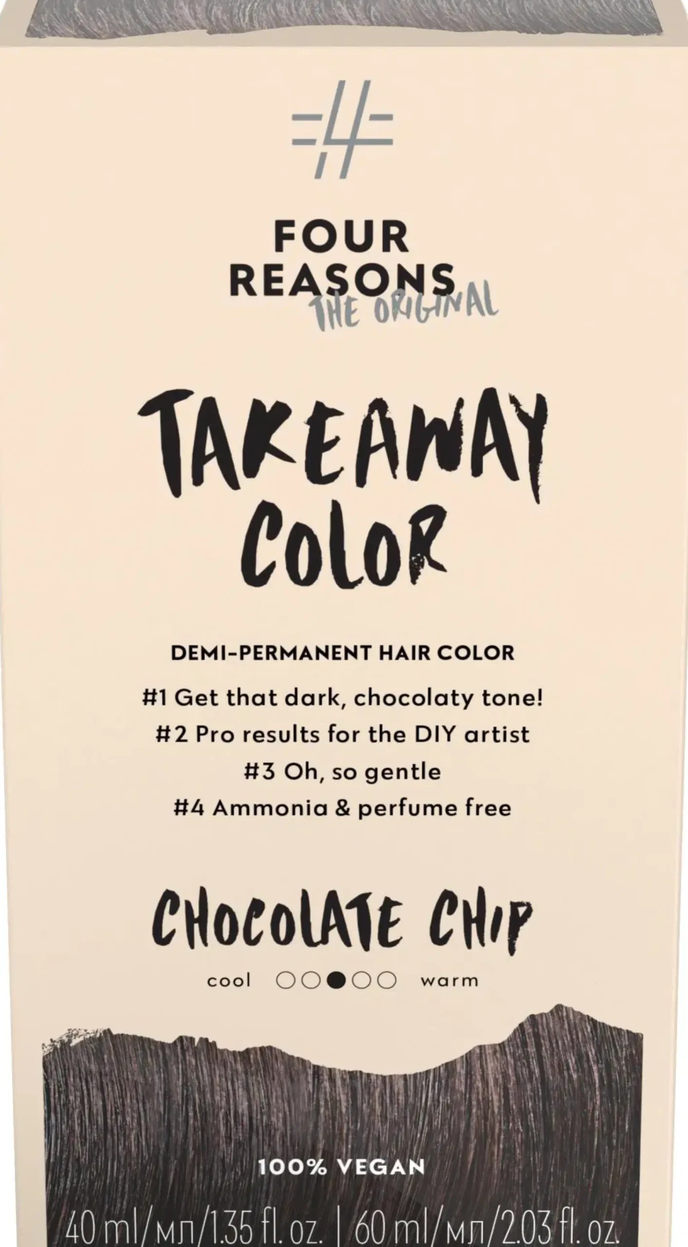 Four Reasons Hiusvärit|Kampaamotuotteet<Original Takeaway Color 4.7 Chocolate Chip kestosävyte