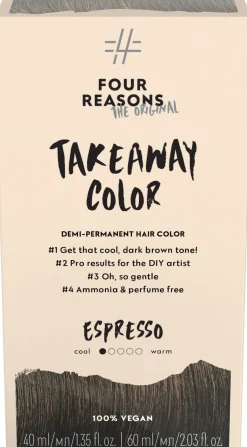 Four Reasons Hiusvärit|Kampaamotuotteet<Original Takeaway Color 4.1 Espresso kestosävyte