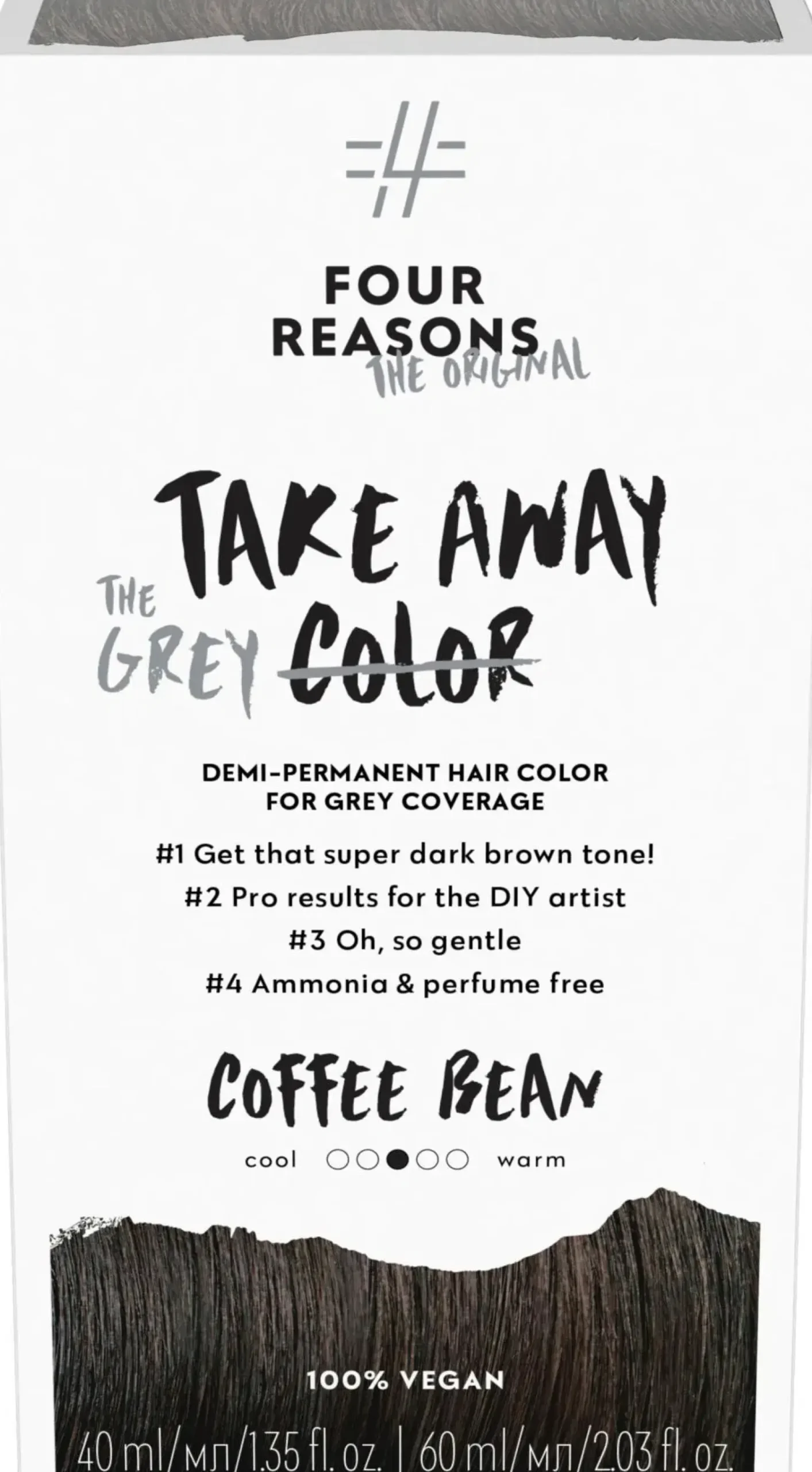 Four Reasons Hiusvärit|Kampaamotuotteet<Original Takeaway Color 3.0 Coffee Bean kestosävyte