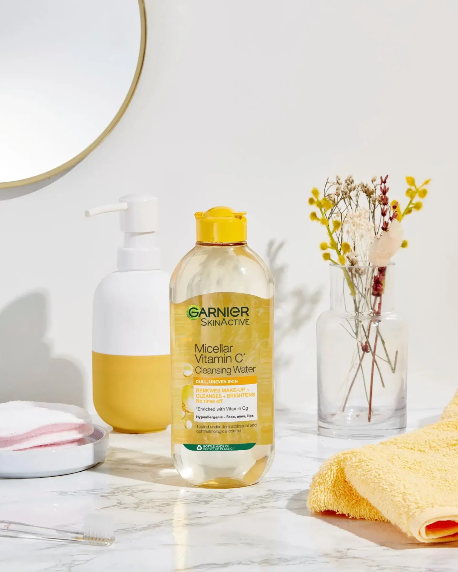 Garnier Ihonhoidon Tehoaineet|Kasvojenhoito<Micellar micellar-puhdistusvesi samealle iholle 400 ml