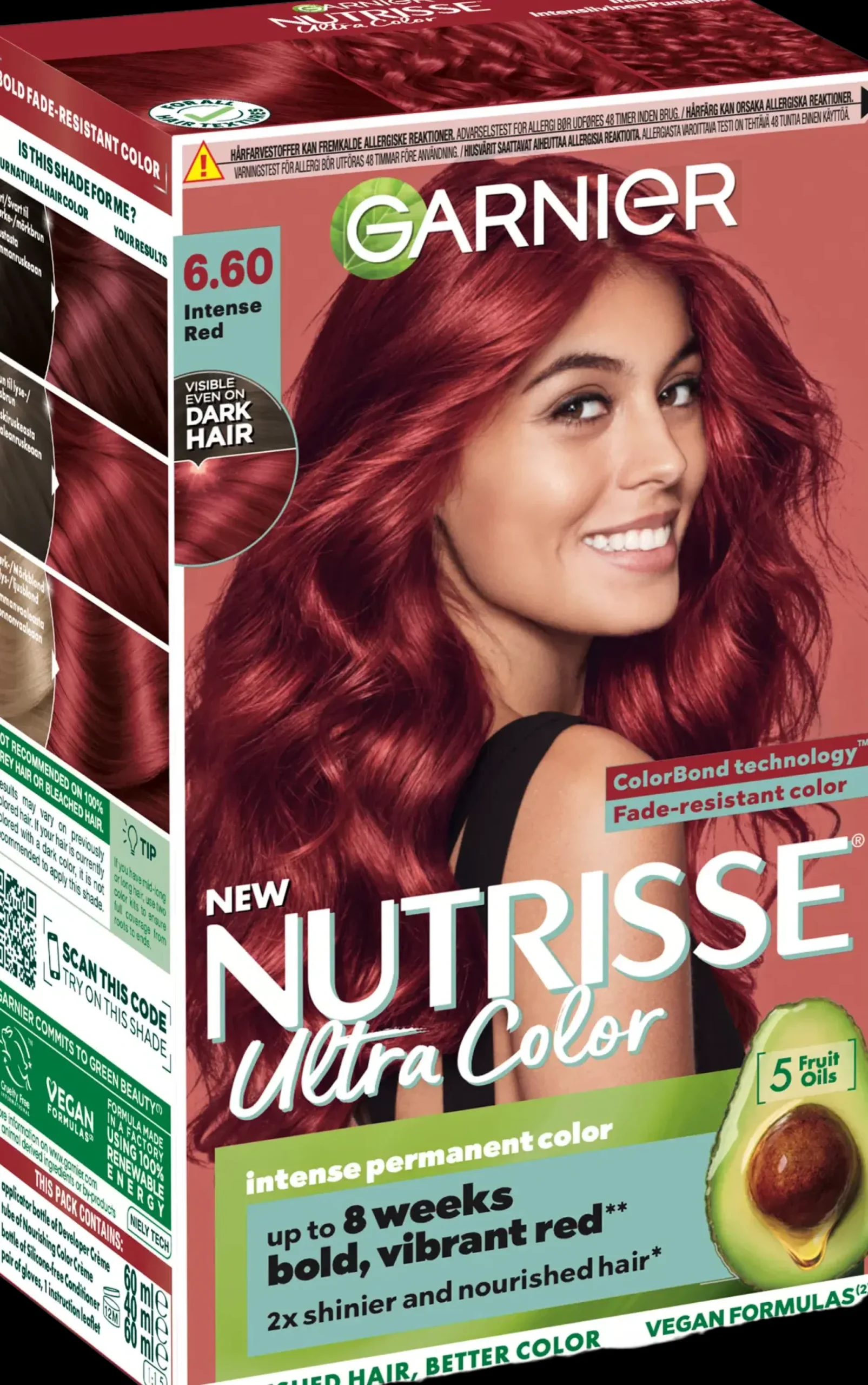 Garnier Hiusvärit<Nutrisse 6.60 Ultra Color Intensiivinen Punainen kestoväri 1kpl