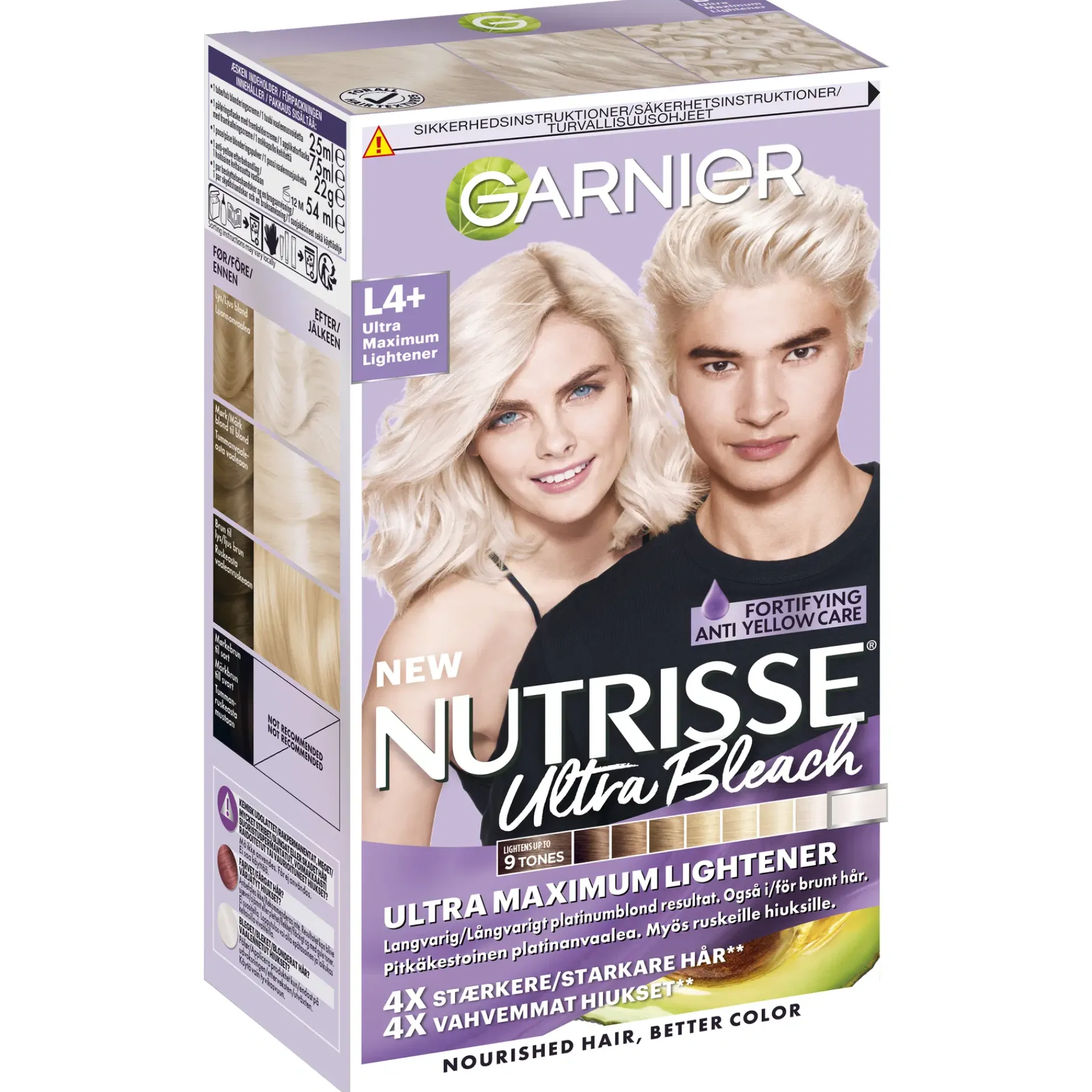 Garnier Hiusvärit<Nutrisse Ultra Bleach L4+ Extreme Blonding ultravoimakas vaalennus 1kpl