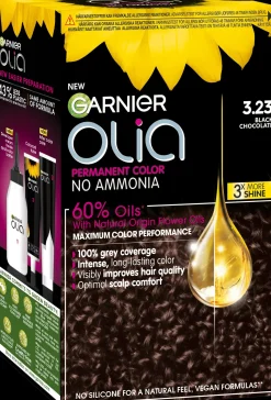 Garnier Hiusvärit<Olia 3.23 Black Chocolate kestoväri 174ml