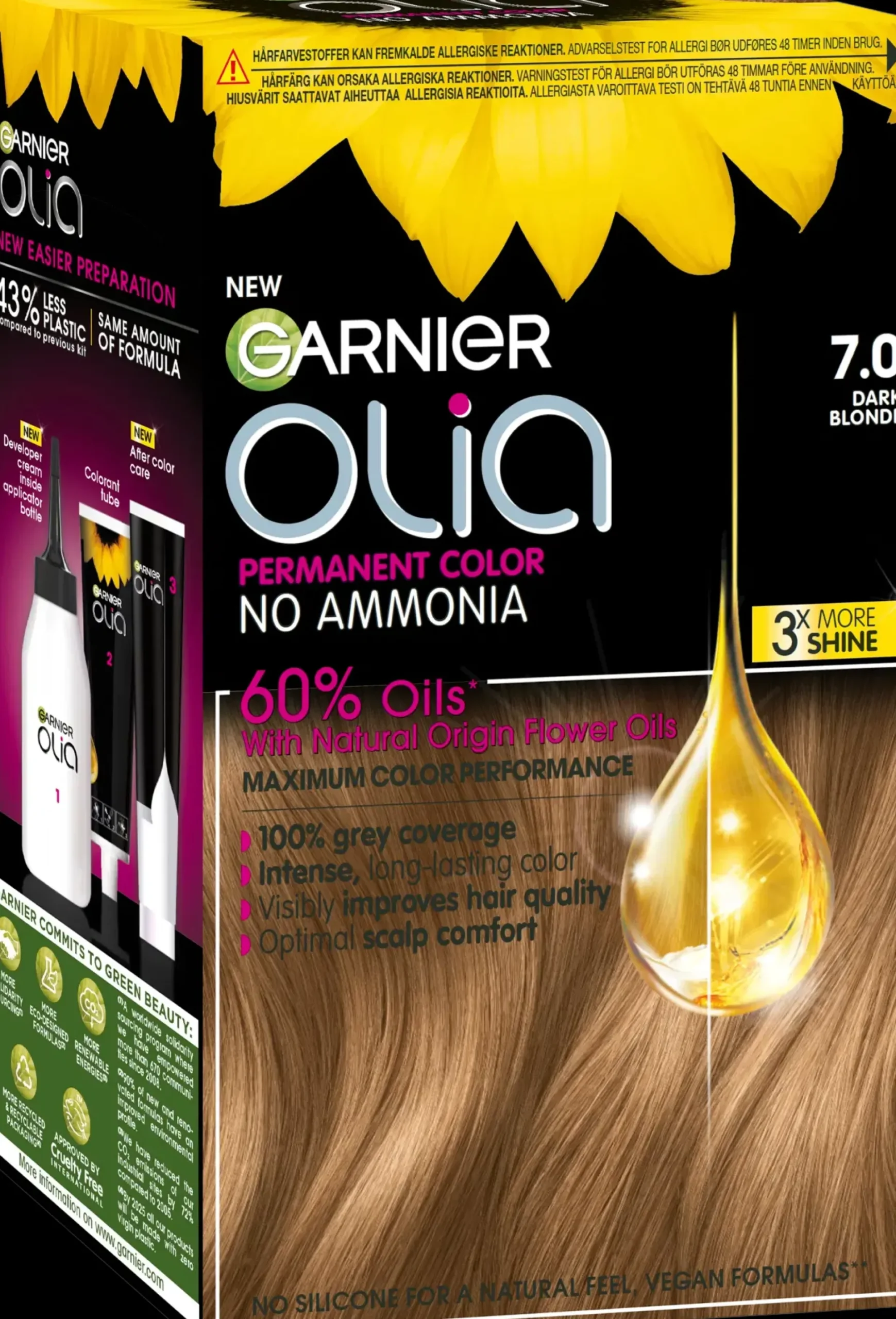 Garnier Hiusvärit<Olia 7.0 Dark Blonde kestoväri 174ml