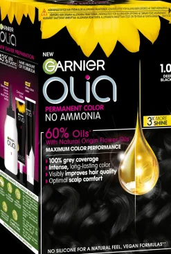 Garnier Hiusvärit<Olia 1.0 Night Black kestoväri 174ml