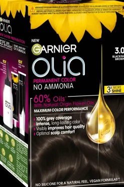 Garnier Hiusvärit<Olia 3.0 Soft Black kestoväri 174ml