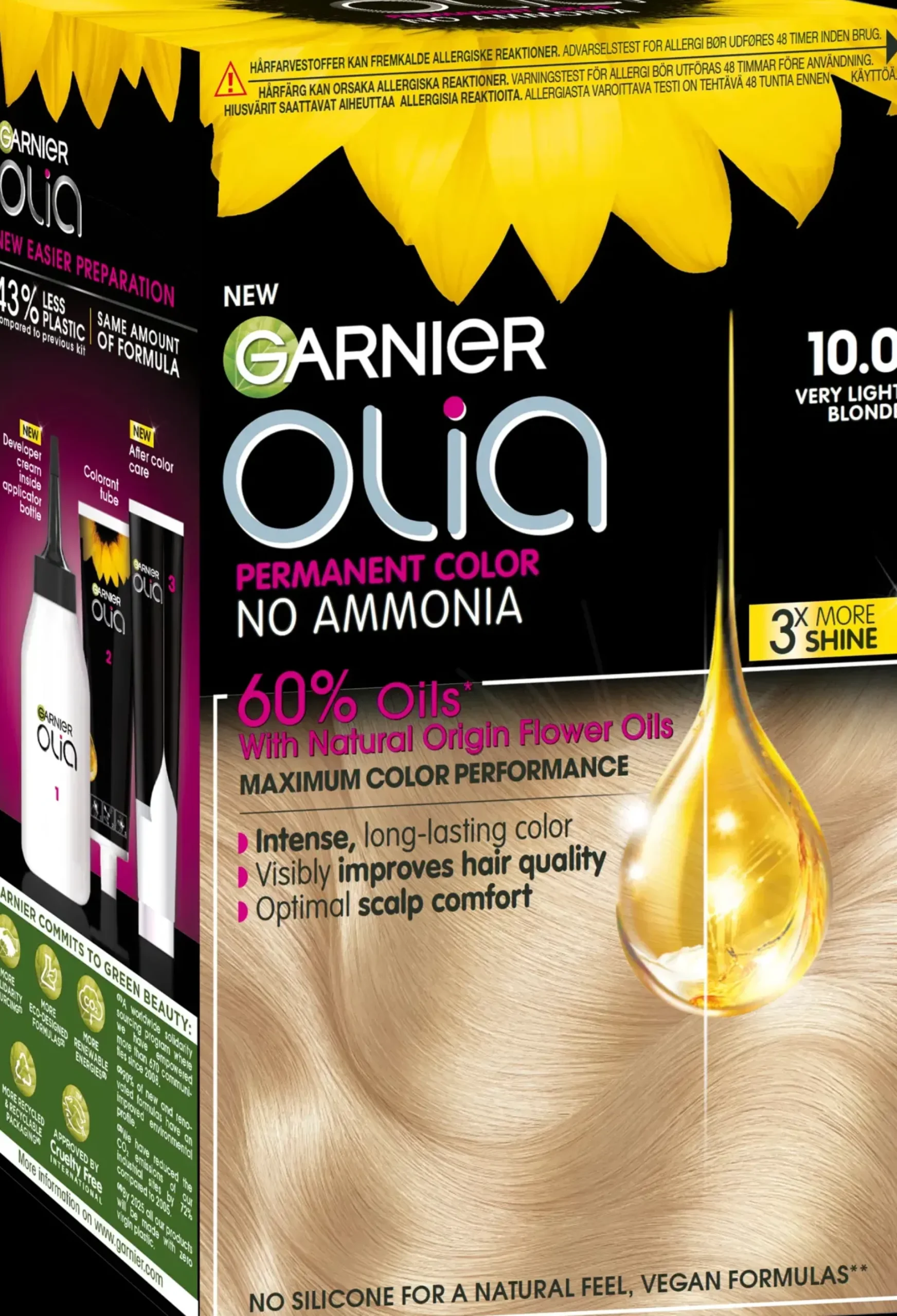 Garnier Hiusvärit<Olia 10.0 Very Light Blonde kestoväri 174ml