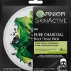Garnier Kasvojenhoito<Skin Active Black Tissue Pure Charcoal Black Algae mattapinnan jättävä puhdistava naamio 32g