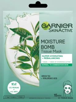 Garnier Kasvojenhoito<Skin Active Moisture Bomb kosteuttava kangasnaamio normaalille ja sekaiholle 32g