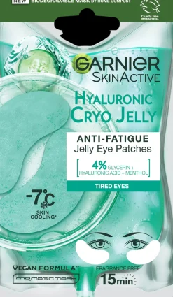 Garnier Ihonhoidon Tehoaineet|Kasvojenhoito<SkinActive Hyaluronic Cryo Jelly silmänalusnaamio 5g