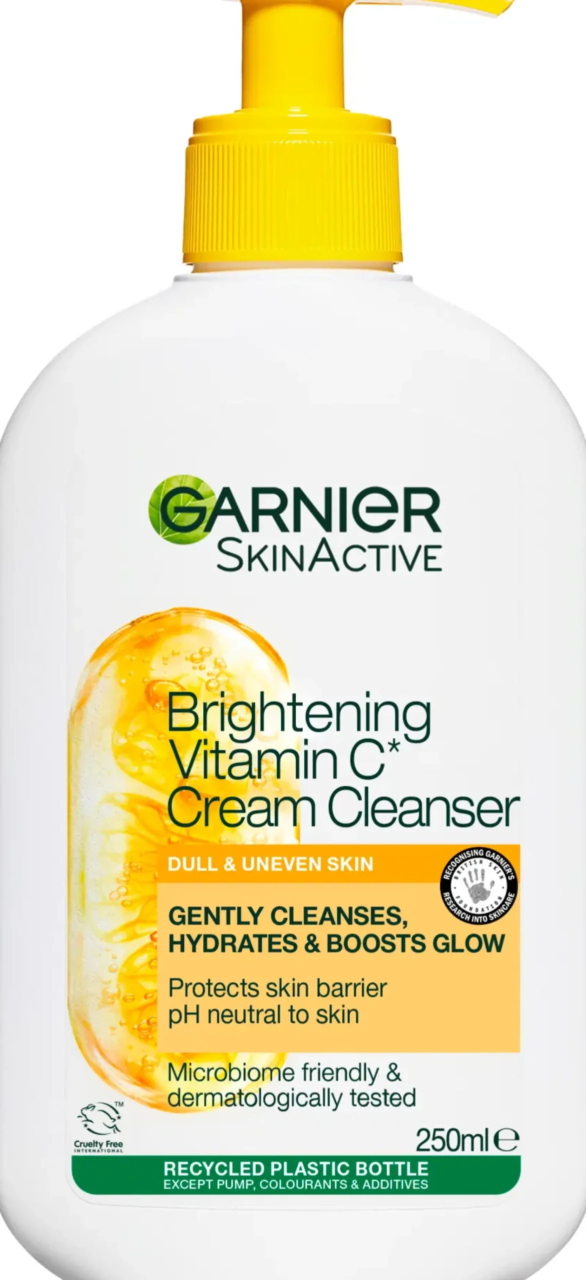 Garnier Ihonhoidon Tehoaineet|Kasvojenhoito<SkinActive Vitamin C* puhdistusgeeli samealle iholle 250 ml