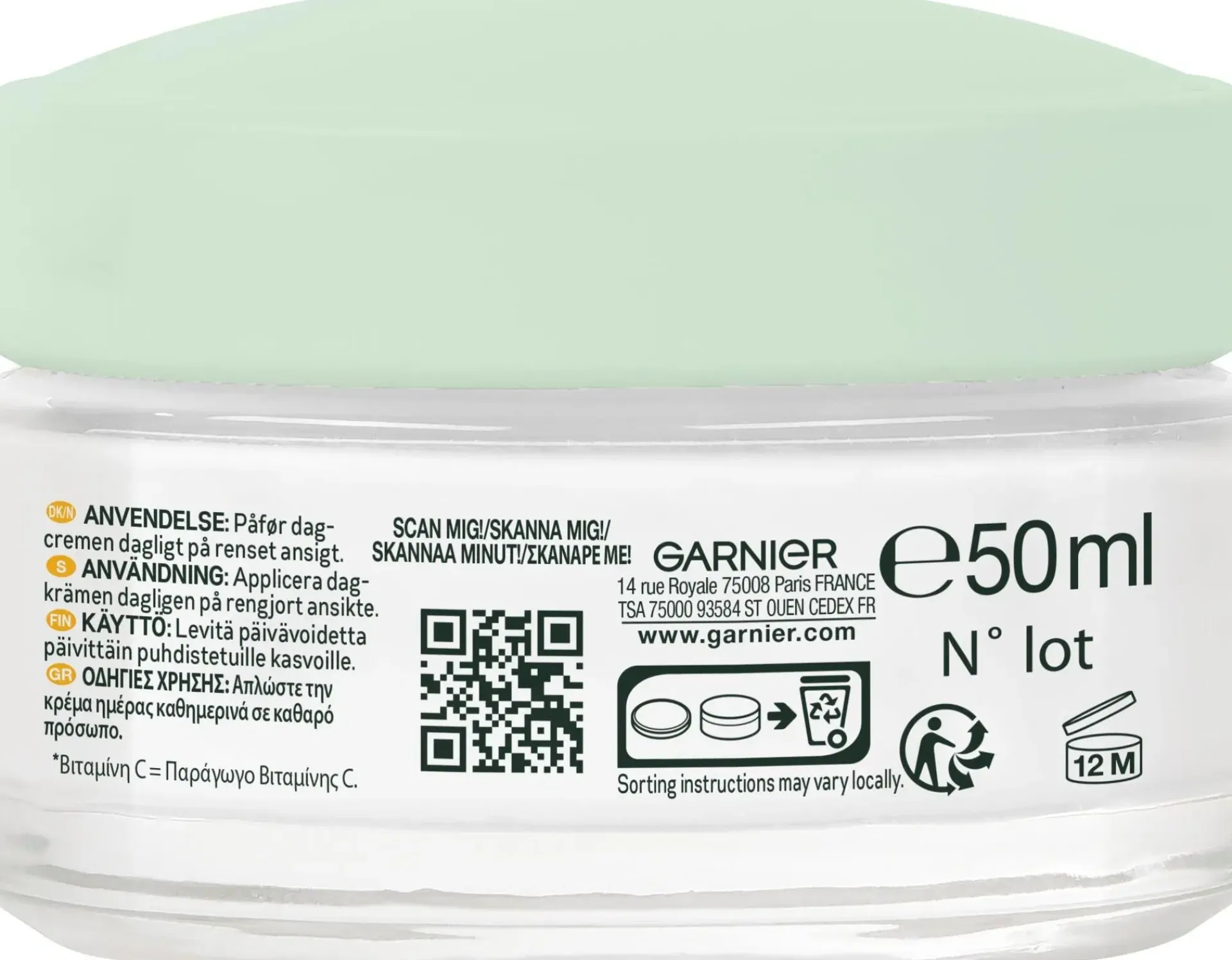 Garnier Ihonhoidon Tehoaineet|Kasvojenhoito<SkinActive Vitamin C Glow Boost kosteuttava päivävoide 50 ml