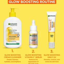 Garnier Kasvojenhoito<Vitamin C* Sheer Glow uv-voide SPF50 samealle iholle 40 ml