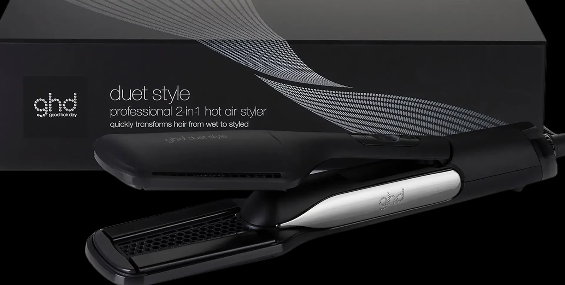 ghd Hiusten Muotoilulaitteet<duet style Black kuivaava muotoilurauta