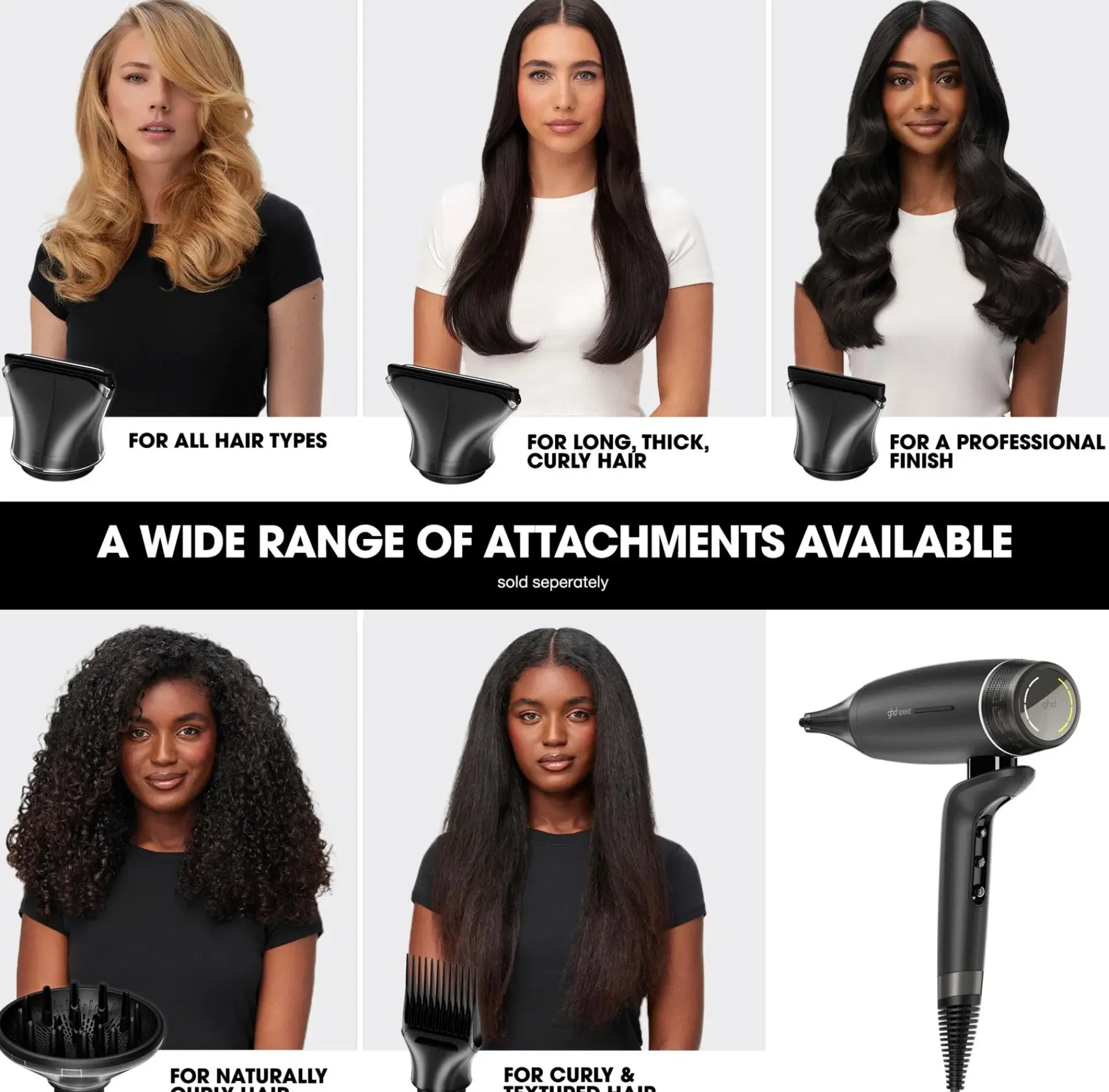 ghd Hiusten Muotoilulaitteet<Professional Precision Styling Concentrator Nozzle suutin, 66mm