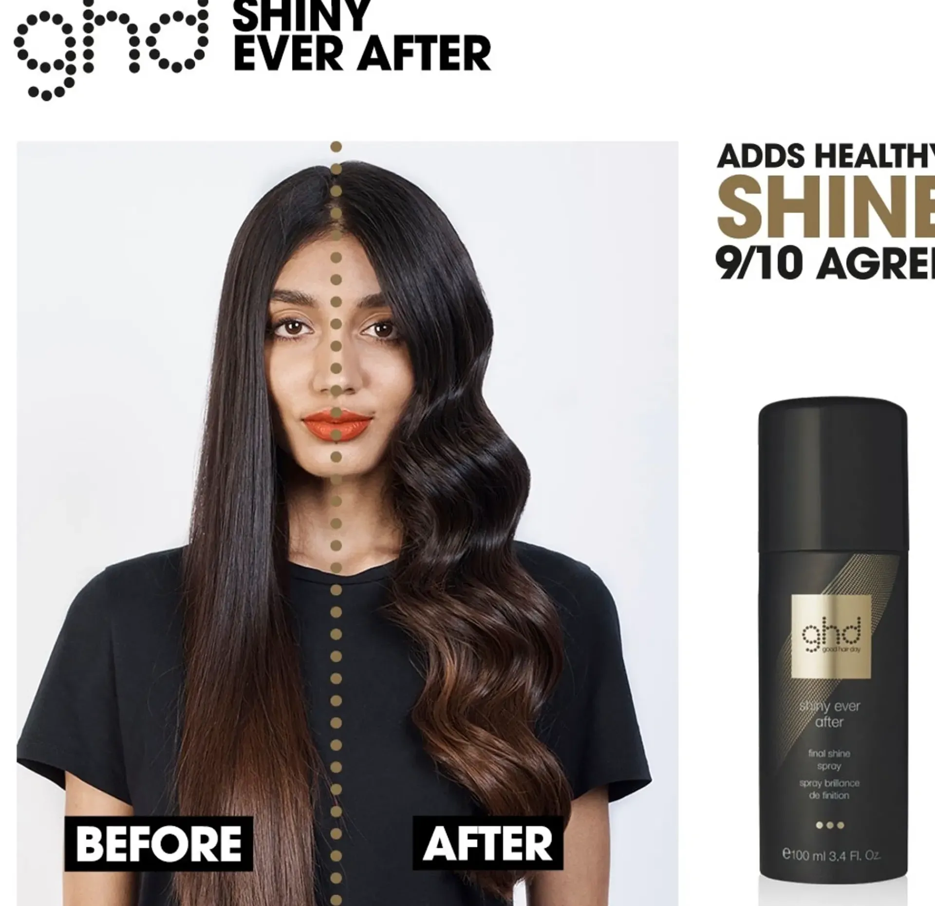 ghd Matkakokoiset Tuotteet|Hiusten Muotoilutuotteet<shiny ever after final shine spray kiiltosuihke 100 ml