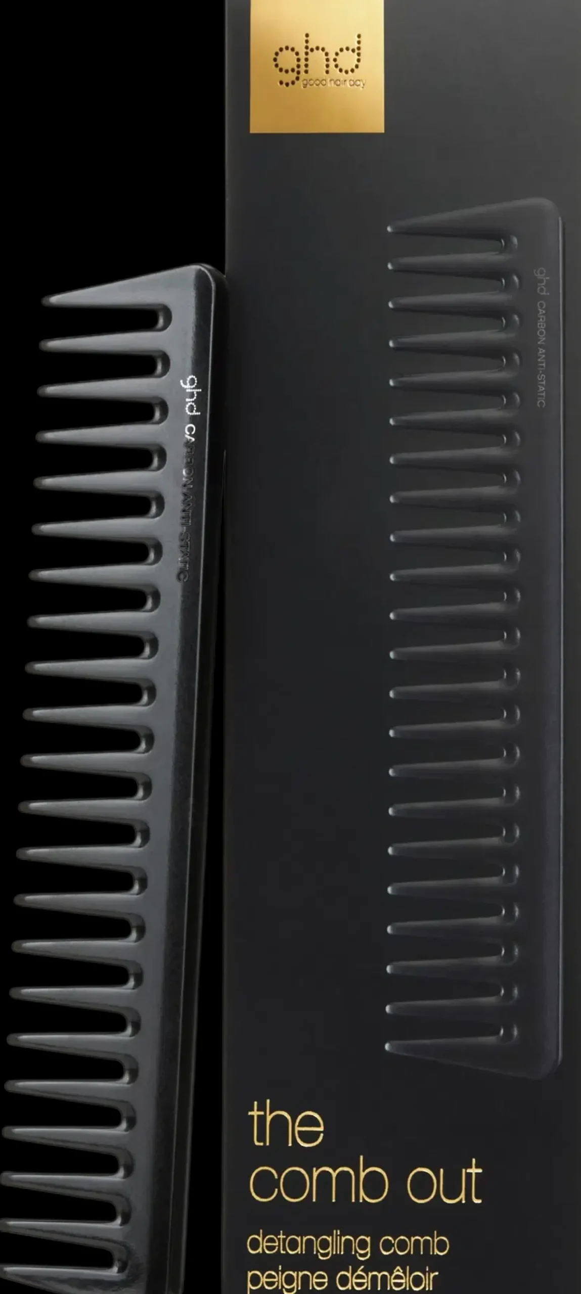 ghd Hiustarvikkeet<the comb out detangling comb selvityskampa