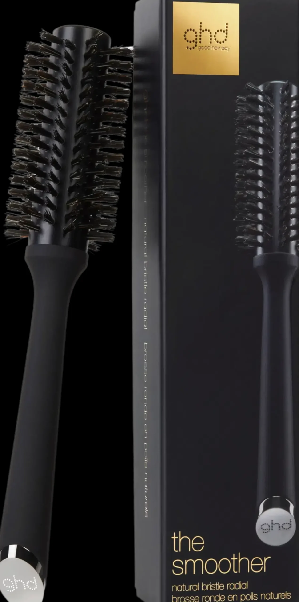 ghd Hiustarvikkeet<the smoother natural brush 35 mm, size 2 luonnonharjaksinen pyöröharja