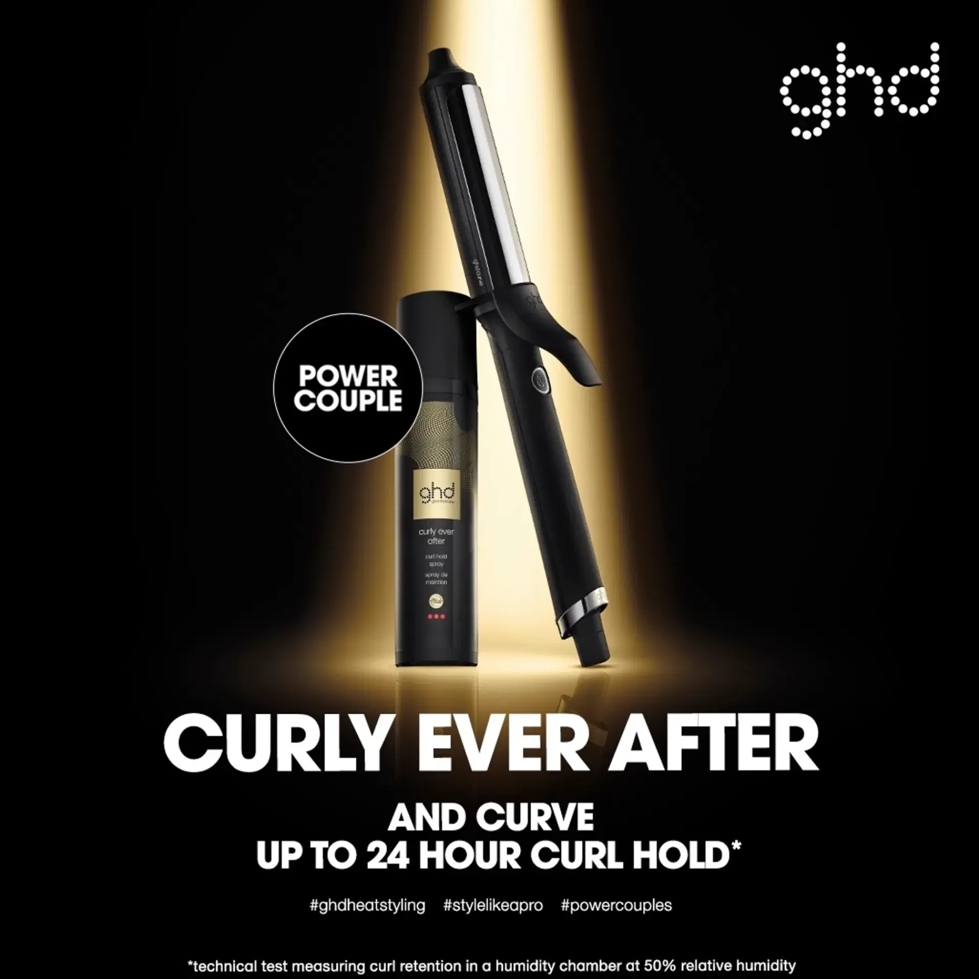ghd Hiusten Muotoilutuotteet|Kampaamotuotteet< curly ever after curl hold spary kiharasuihke lämpömuotoiluun 120 ml