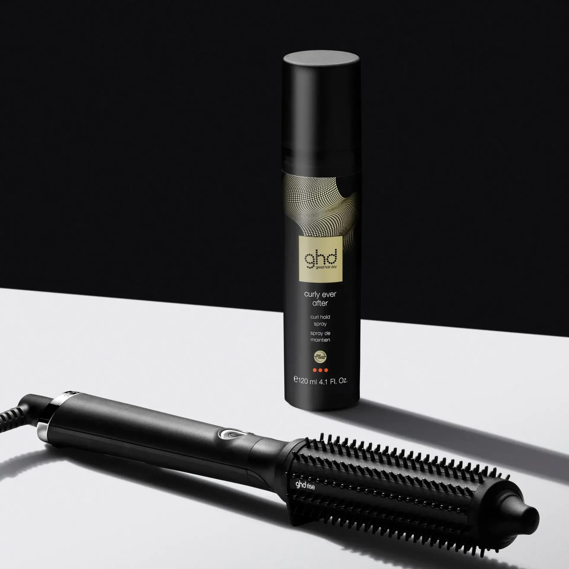 ghd Hiusten Muotoilutuotteet|Kampaamotuotteet< curly ever after curl hold spary kiharasuihke lämpömuotoiluun 120 ml