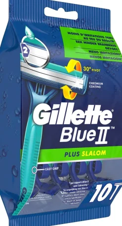 Gillette Parranajo|Karvanpoisto<10kpl BlueII Plus Slalom varsiterä