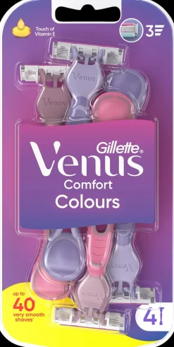 Gillette Karvanpoisto<Venus3 Colors 4kpl varsiterä