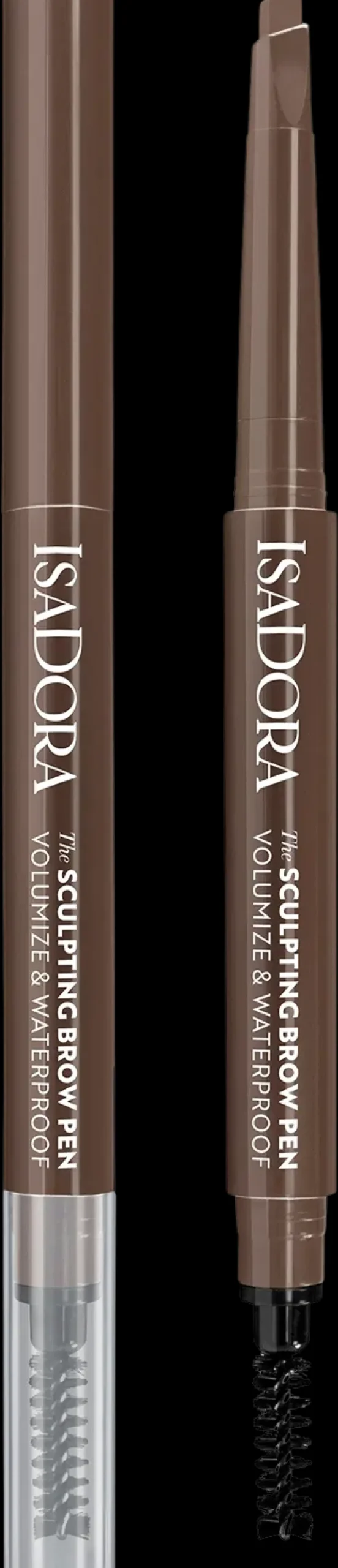 IsaDora Hajusteettomat Meikit|Silmämeikit<Sculpting Brow Pen With Brush kulmakynä 82 Medium Brown 0,2 g