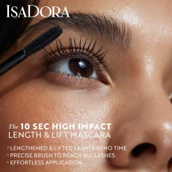 IsaDora Silmämeikit<The 10 Sec High Impact Length & Lift Mascara 01 Black 9 ml