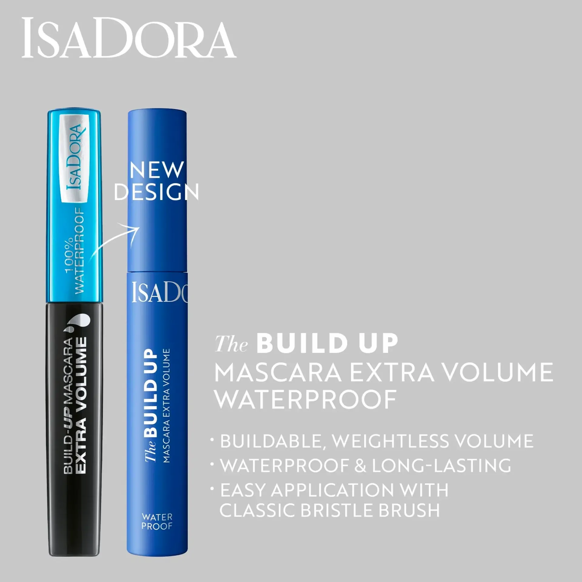 IsaDora Silmämeikit<The Build Up Mascara Extra Volume Waterproof 01 Black 10 ml
