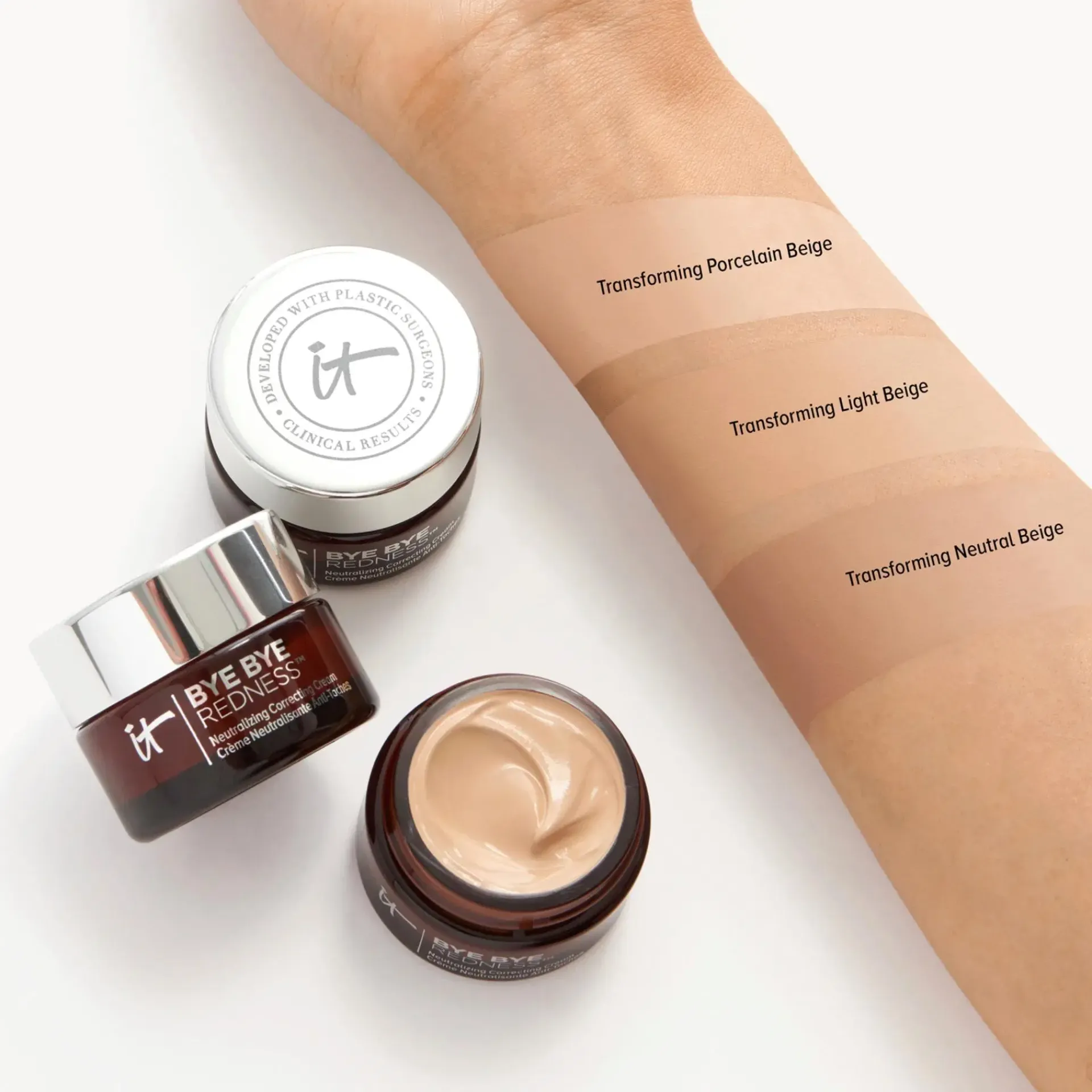 IT Cosmetics Kasvomeikit|Kasvojenhoito<Bye Bye Redness Correcting Cream värinkorjaaja 11 ml
