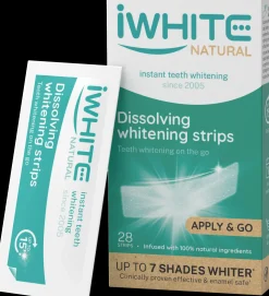 iWhite Suuhygienia|Suuhygienia<Natural liukenevat valkaisuliuskat 28 kpl