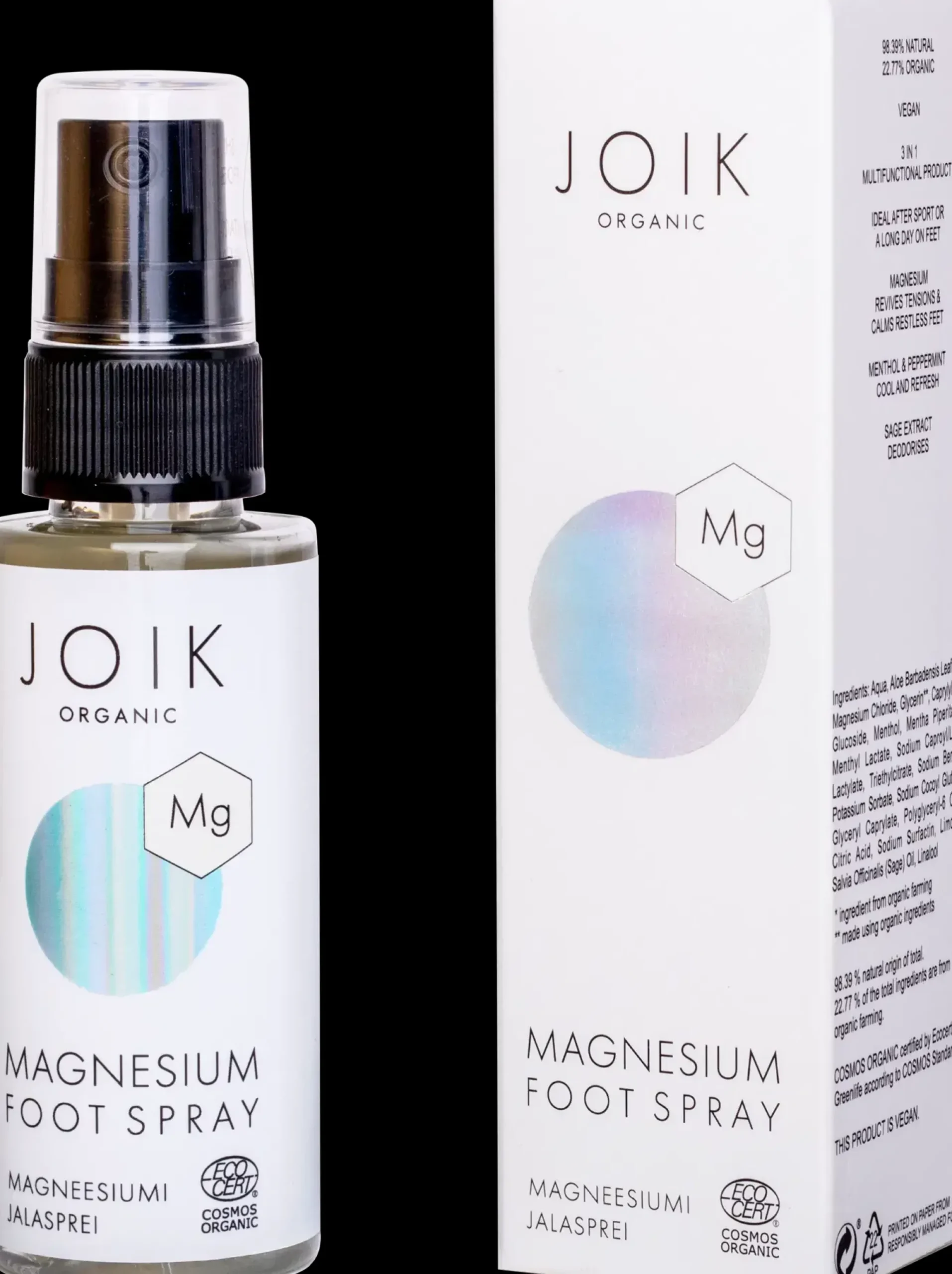 JOIK Organic Ihonhoito|Jalkojenhoito<Magnesium jalkasuihke 50 ml