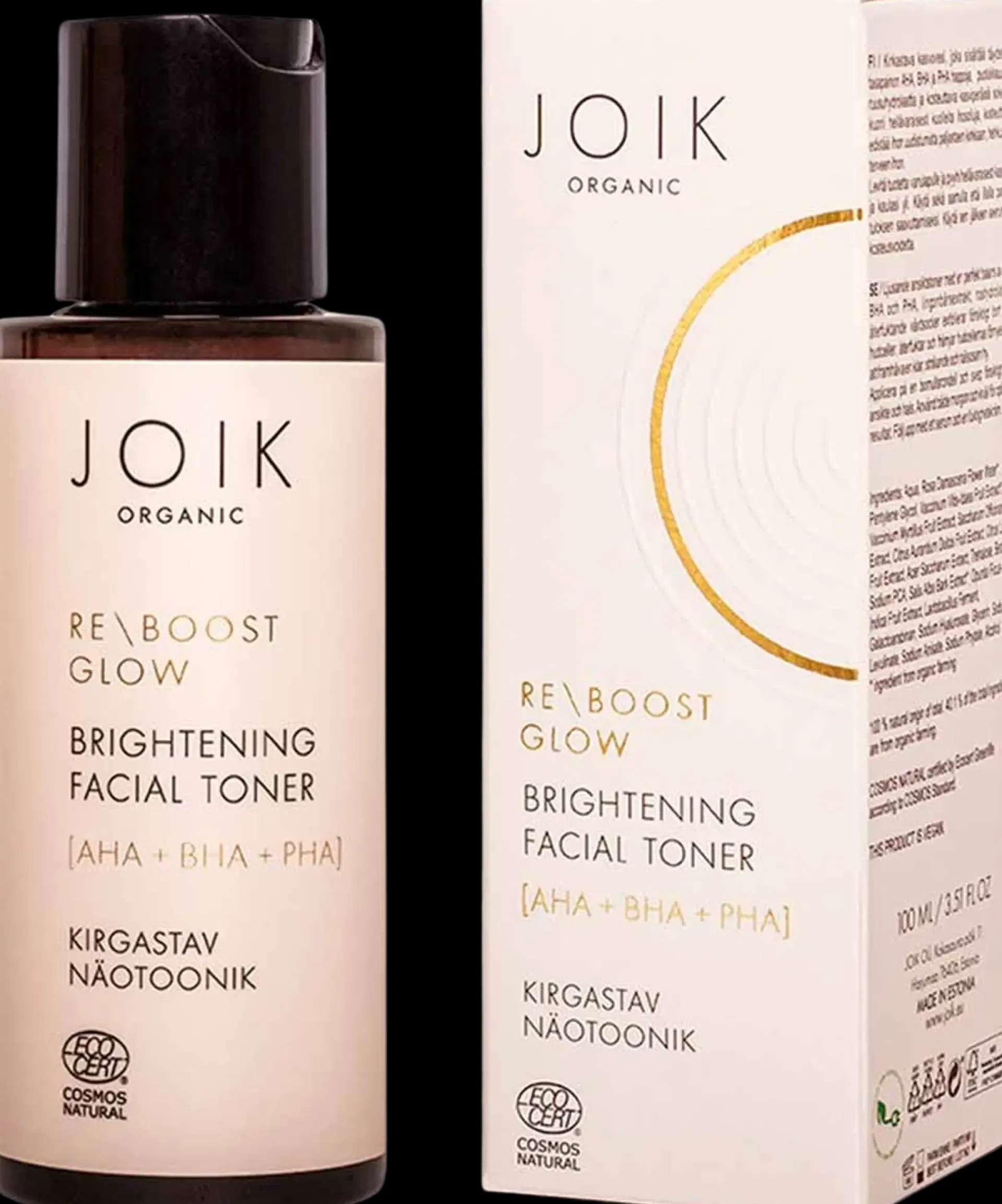 JOIK Organic Ihonhoito|Kasvojenhoito<Re-Boost Glow AHA+BHA+PHA Brightening Facial Toner Kasvovesi 100 ml