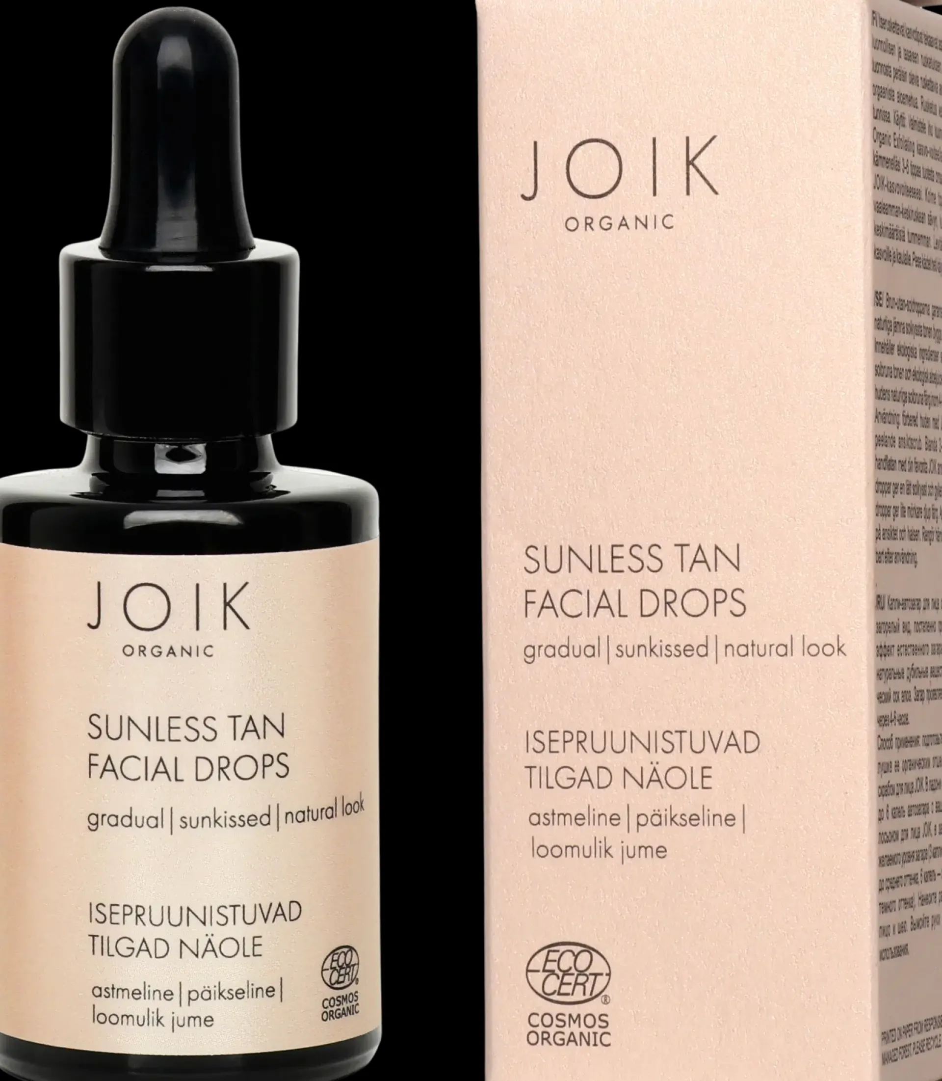 JOIK Organic Ihonhoito|Aurinkotuotteet<Sunless Tan Facial Drops Itseruskettavat Kasvotipat 30 ml