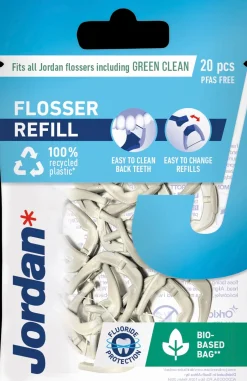 Jordan Suuhygienia|Suuhygienia<Easy Clean Flosser refill täyttöpakkaus 20kpl