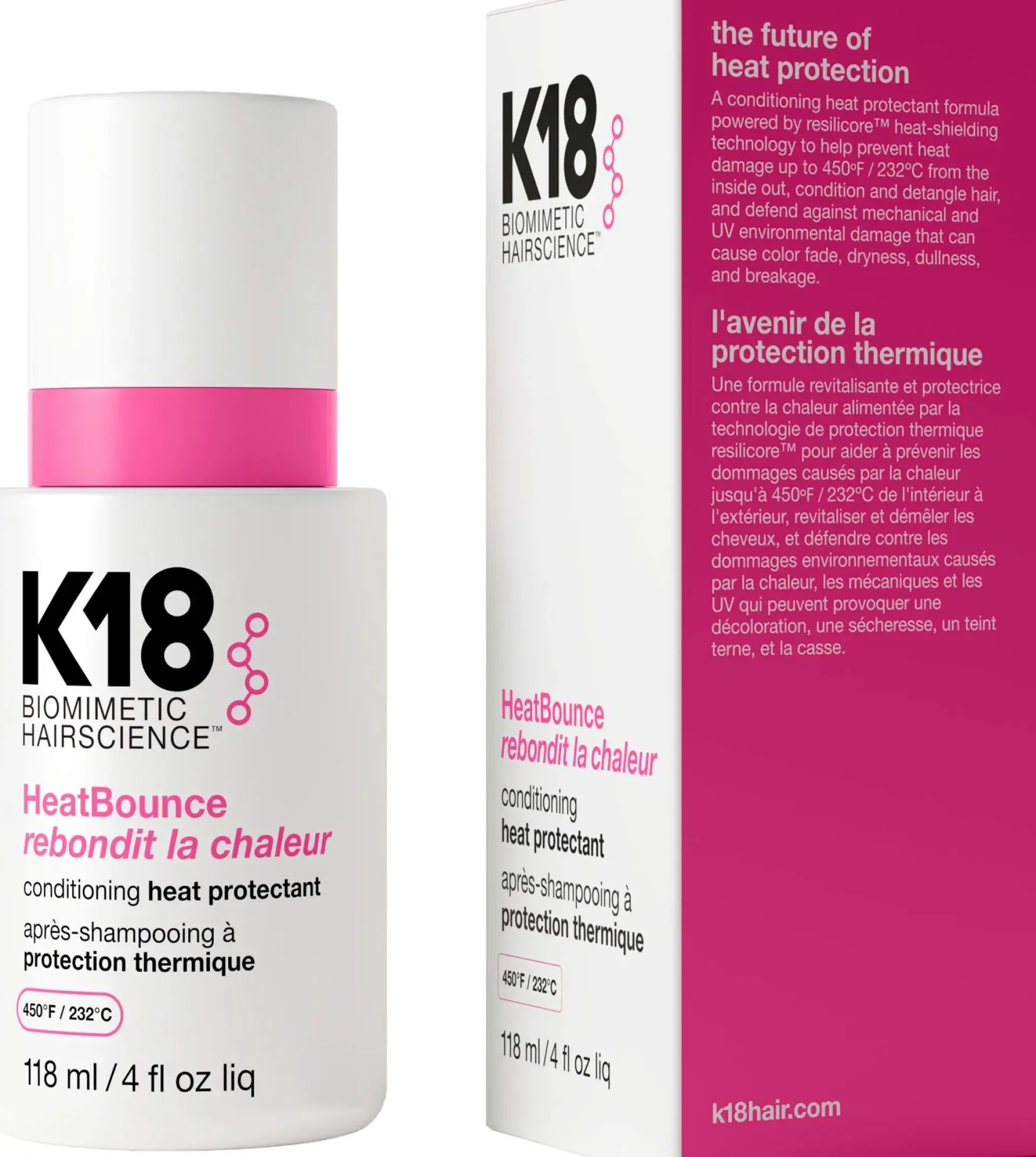 K18 Hiusten Muotoilutuotteet|Kampaamotuotteet<HeatBounce Heat Protectant lämpösuojasuihke 118 ml