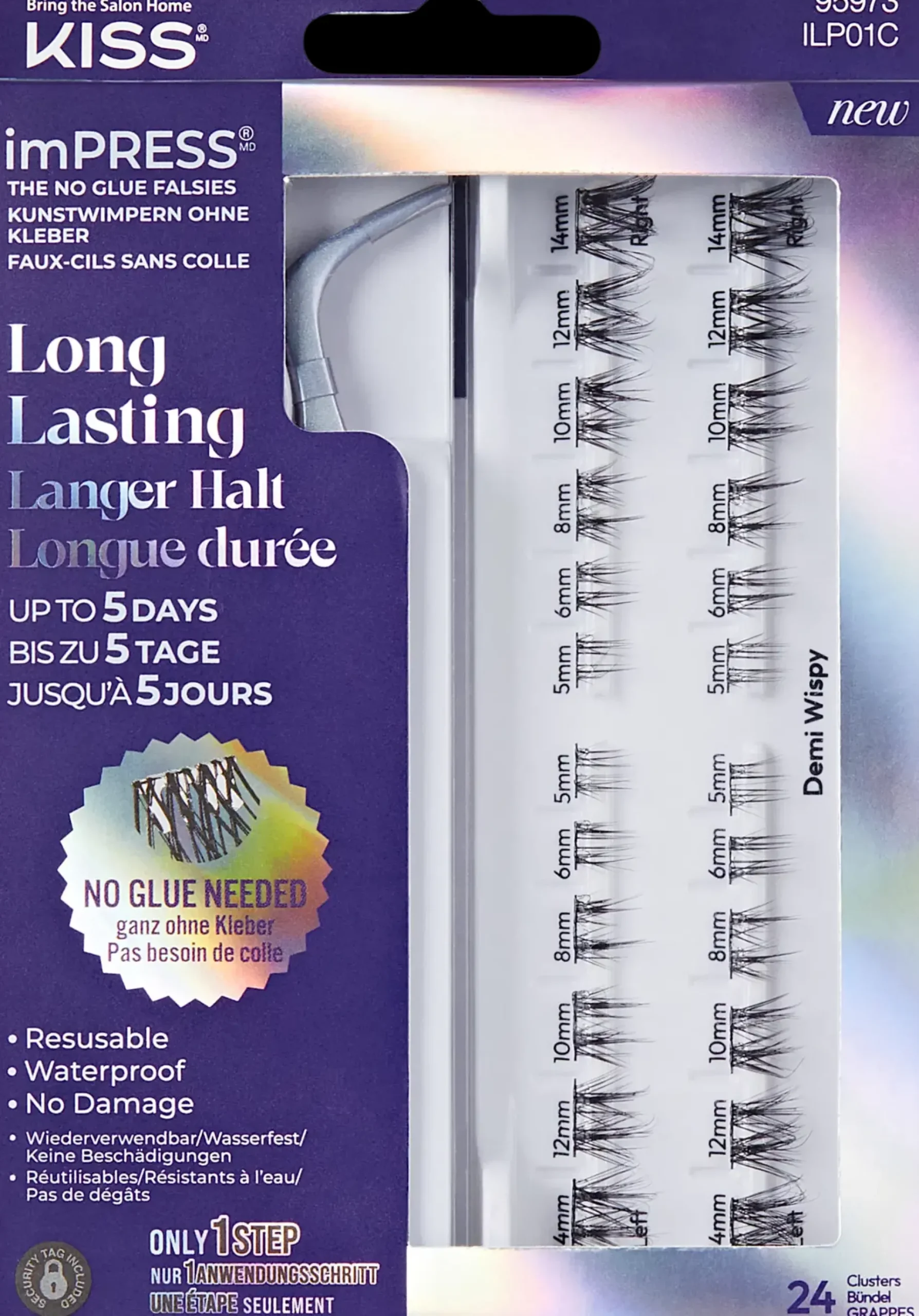 Kiss Silmämeikit<ImPRESS Long Lasting 01 ripsitupsut 20kpl