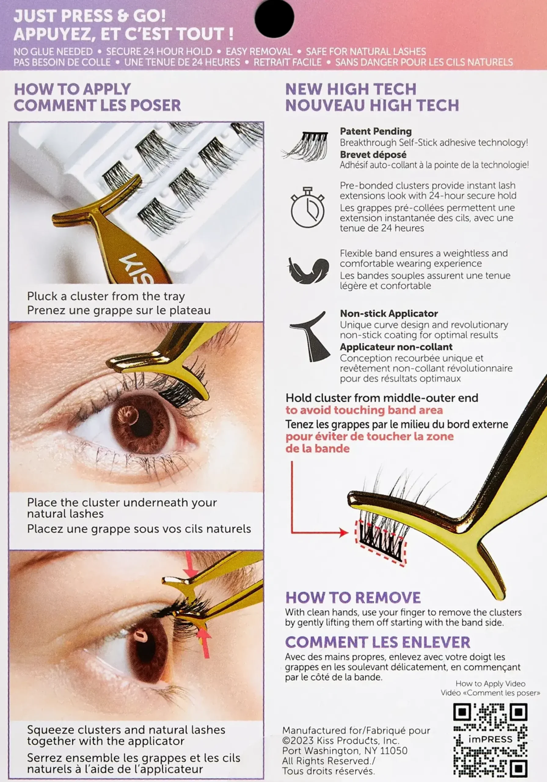 Kiss Silmämeikit<imPRESS Press-on ripsitupsut - Voluminous 20kpl