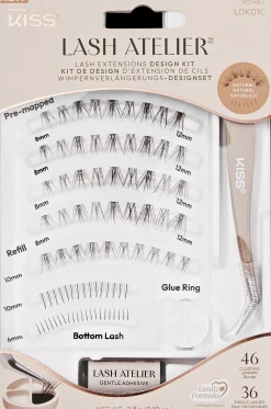Kiss Silmämeikit<Lash Atelier Design Kit 01 ripset 46 tupsua, 36 yksittäistä ripseä