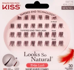 Kiss Silmämeikit<Looks So Natural Trio ripsitupsut 30kpl
