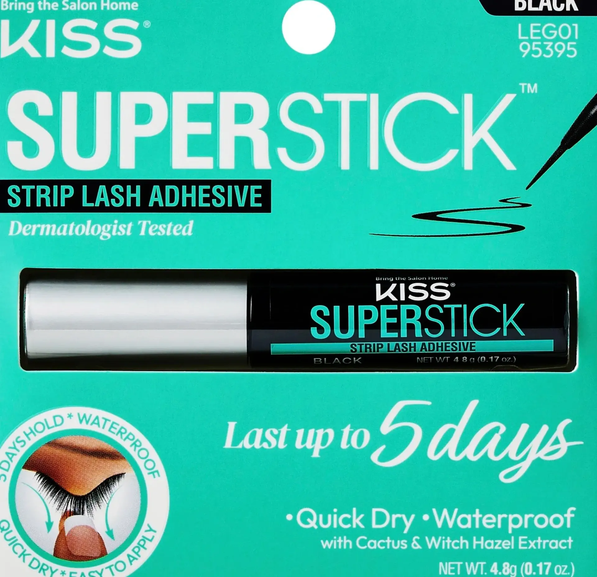 Kiss Silmämeikit<Superstick - ripsiliima musta 4,8g