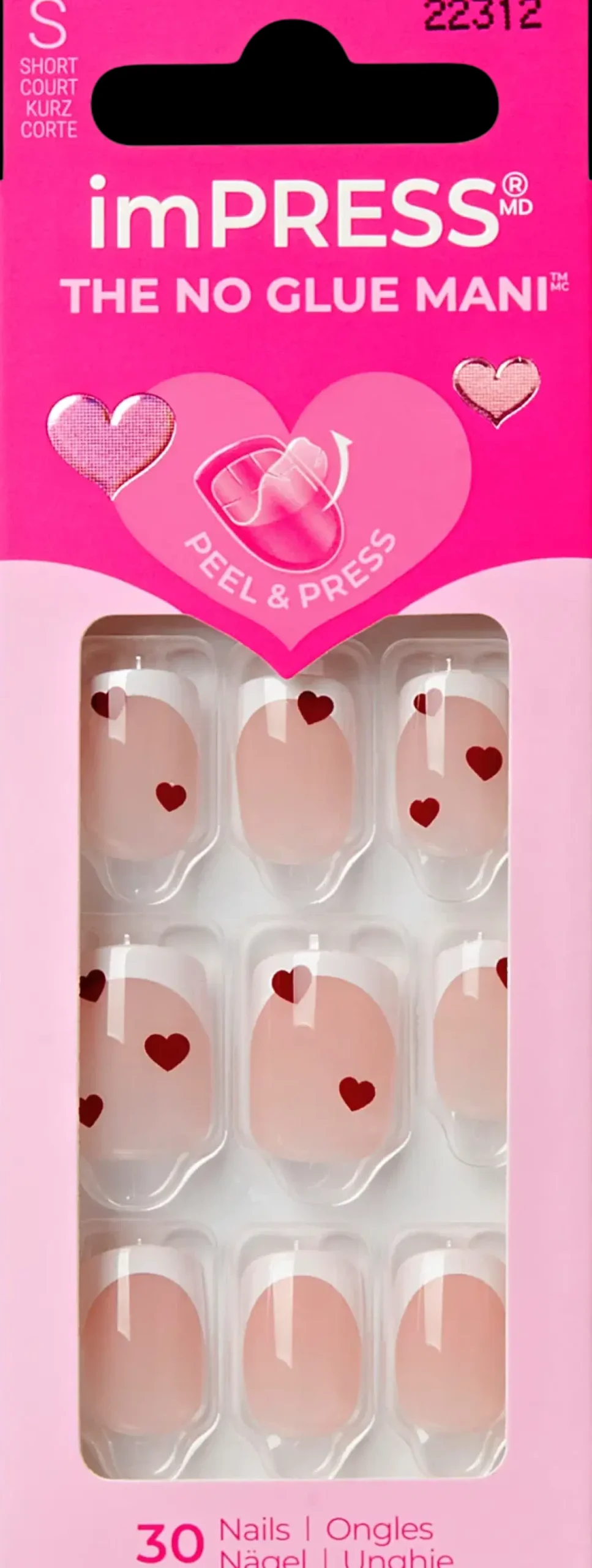 Kiss Kynsimeikit Ja Kynsienhoito<Valentines imPress Nails -Sweetest Gift 30kpl
