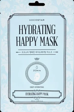 Kocostar Korealainen Ihonhoito|Kasvojenhoito<Hydrating Happy Mask kosteuttava kangasnaamio 1 kpl