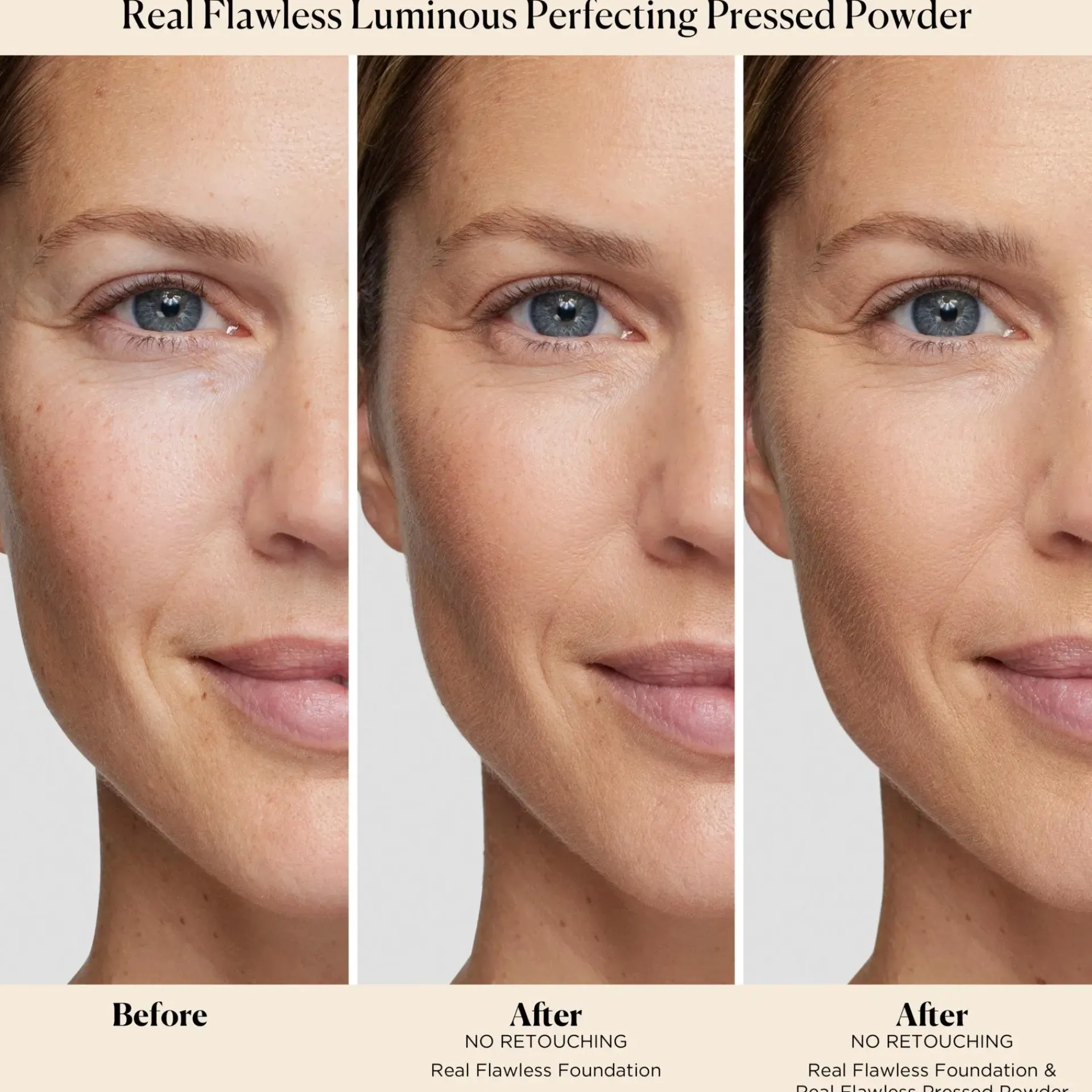 Laura Mercier Kasvomeikit<Real Flawless Luminous Perfecting Pressed Powder puuteri 7,5 g
