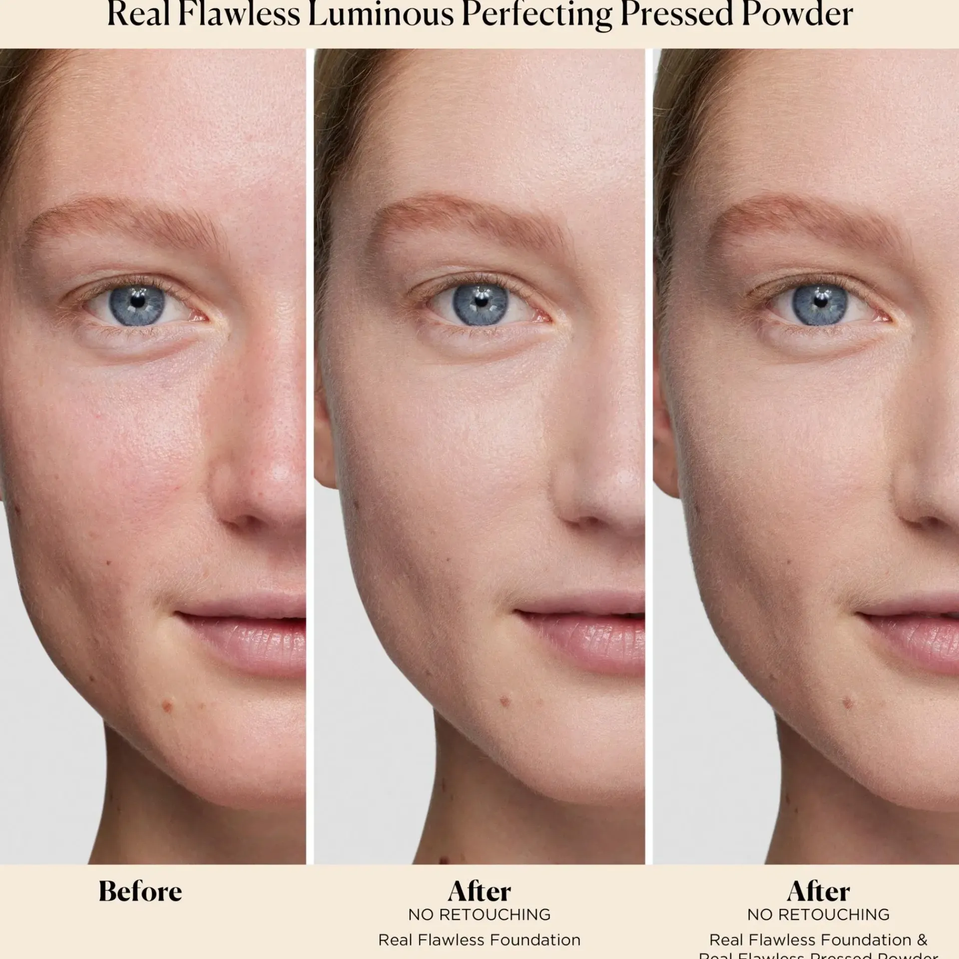 Laura Mercier Kasvomeikit<Real Flawless Luminous Perfecting Pressed Powder puuteri 7,5 g