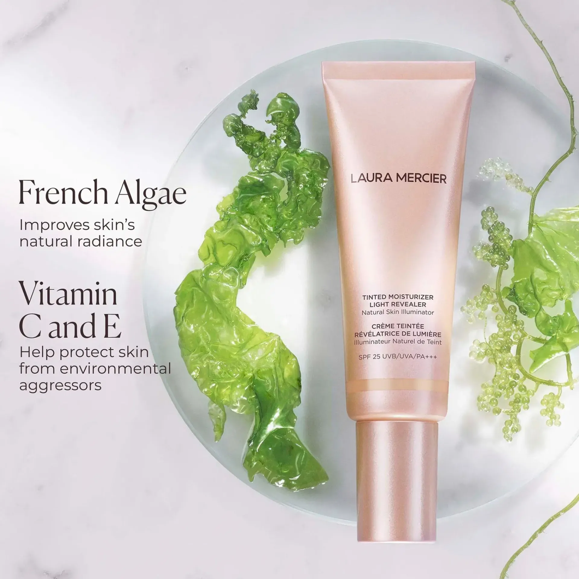 Laura Mercier Kasvomeikit<Tinted Moisturizer Light Revealer Natural Skin Illuminator SPF 25 heleyttäjä 50 ml
