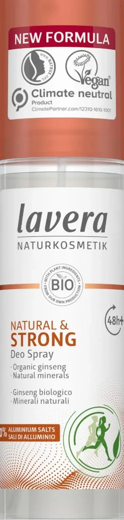 lavera Ihonhoito|Vartalonhoito<Deo Spray Natural & Strong 75ml