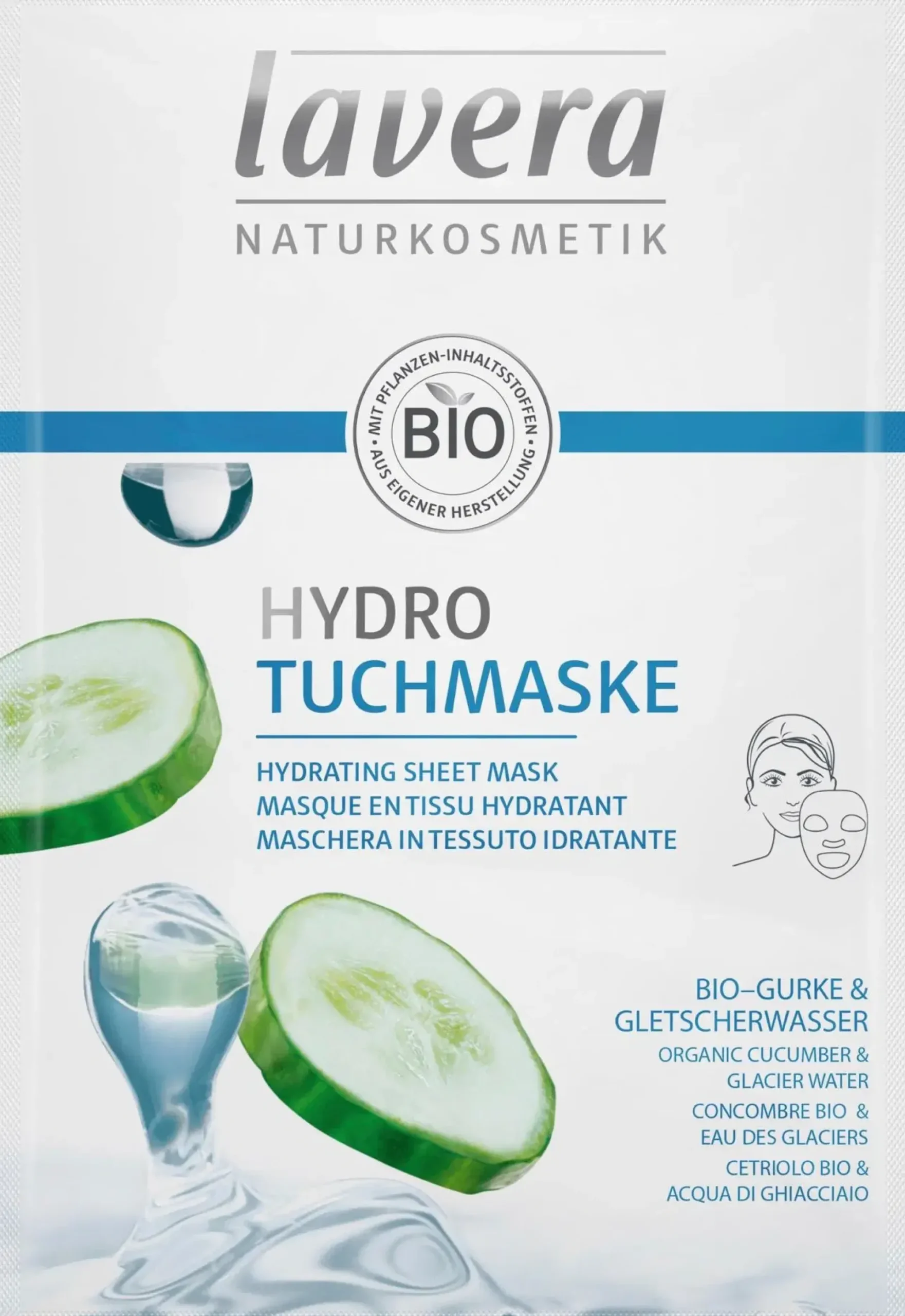 lavera Ihohaasteet|Ihotyypit<Hydrating Sheet Mask 1 kpl / 21 ml - Kosteuttava kangasnaamio